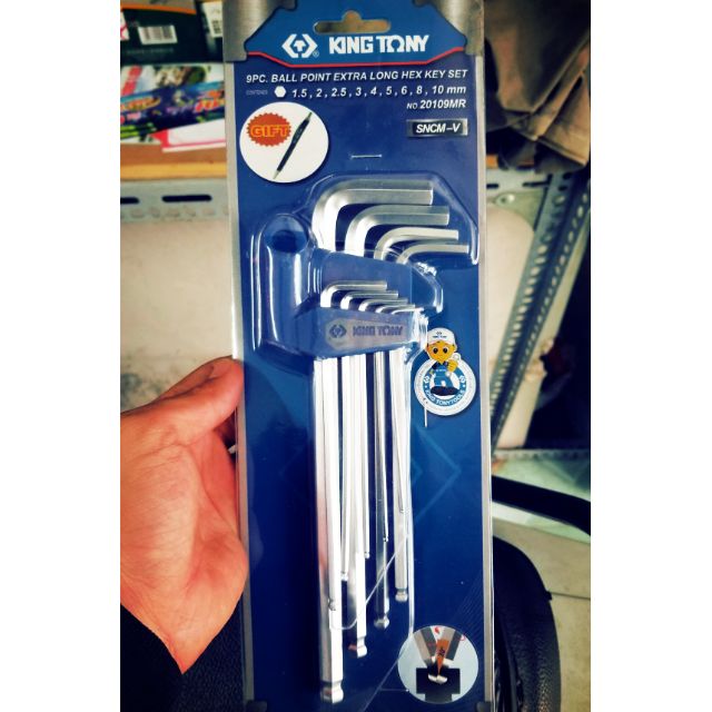 bộ khóa lục giác kingtony 9 cây hàng loại 1
