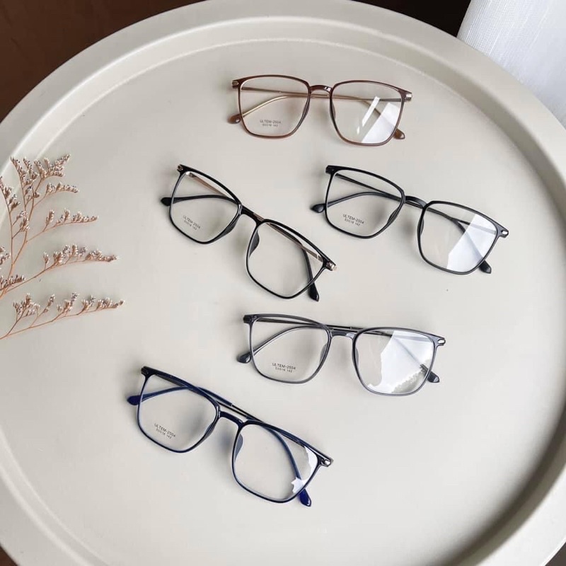 Gọng nhựa vuông trung chân tăm 2504