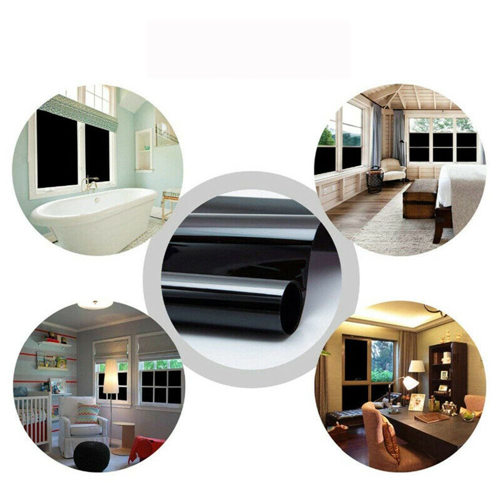Miếng Dán Cửa Sổ Màu Đen Chống Tia UV Bảo Vệ Sự Riêng Tư Có Thể Tái Sử Dụng