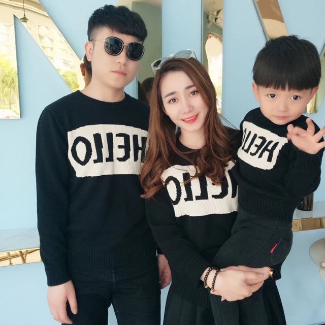 Áo len gia đình chất mịn đẹp