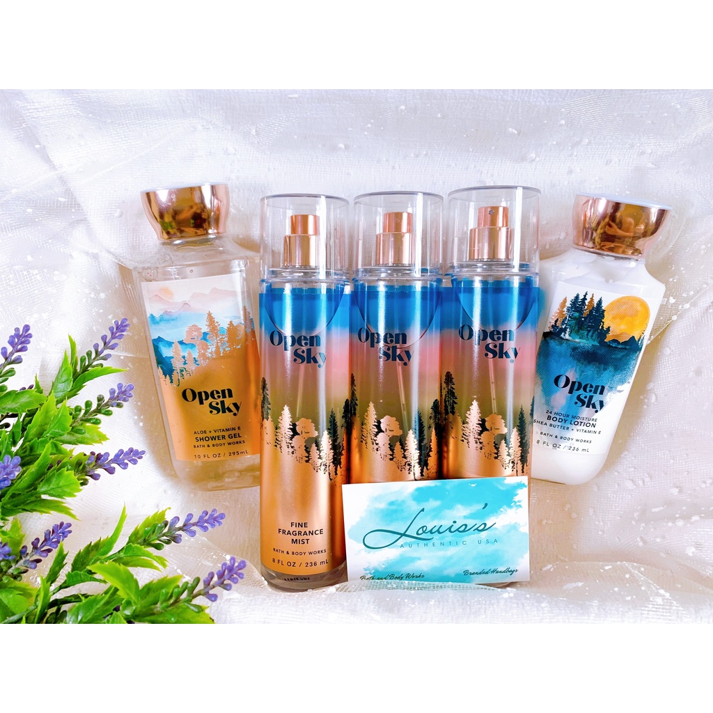 [ OPEN SKY ] Trọn bộ chăm sóc cơ thể Bath &amp; Body Works Mỹ