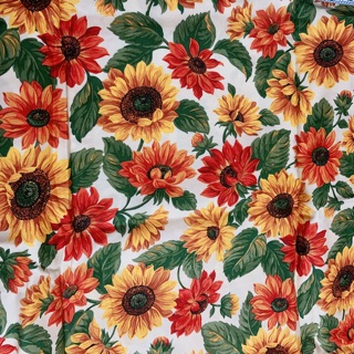 Vải thô hình hoa hướng dương