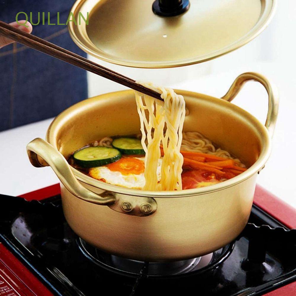 Nồi nấu mì có nắp đậy bằng nhôm phong cách hàn quốc