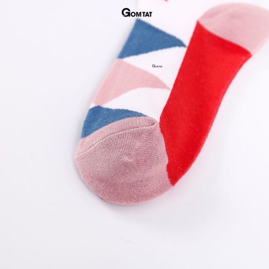 Tất cổ cao nam nữ chất liệu cotton cao cấp vớ cổ dài unisex họa tiết vui nhộn thoáng khí chống mùi hôi -FUJI-1DOI
