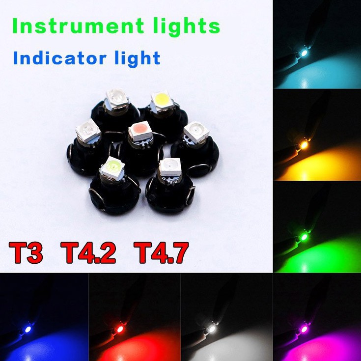 T3 T4.2 T4.7 Dashboard LED Indicator Air Conditioning Lamp Gear Instrument Light