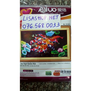 Tranh thêu cá 53401