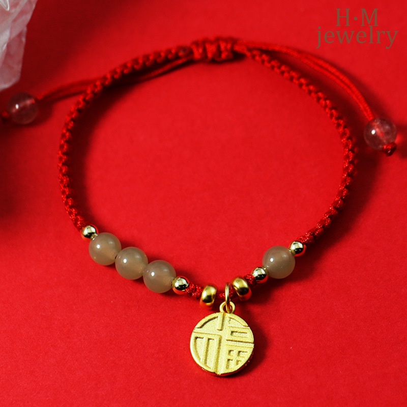 Vòng Tay Dây Bện Màu Đỏ Mang Lại May Mắn