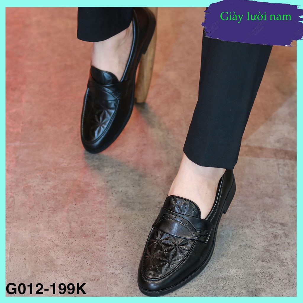 Giày lười nam giá rẻ, giày da hà nội mã G012