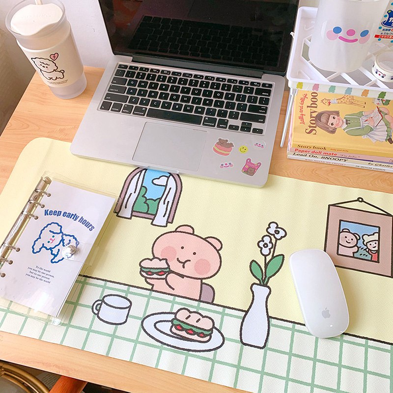 Tấm Lót Chuột Máy Tính Chống Trượt Hình Hoạt Hình Dễ Thương 66x30cm | BigBuy360 - bigbuy360.vn