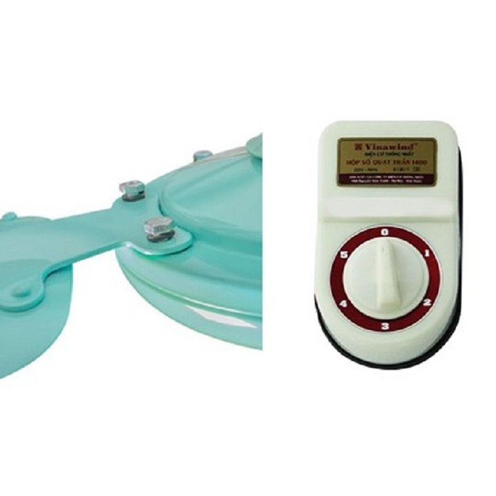 Quạt trần 3 cánh sắt Vinawind Điện Cơ Thống Nhất QT1400S sử dụng hộp số 5 cấp