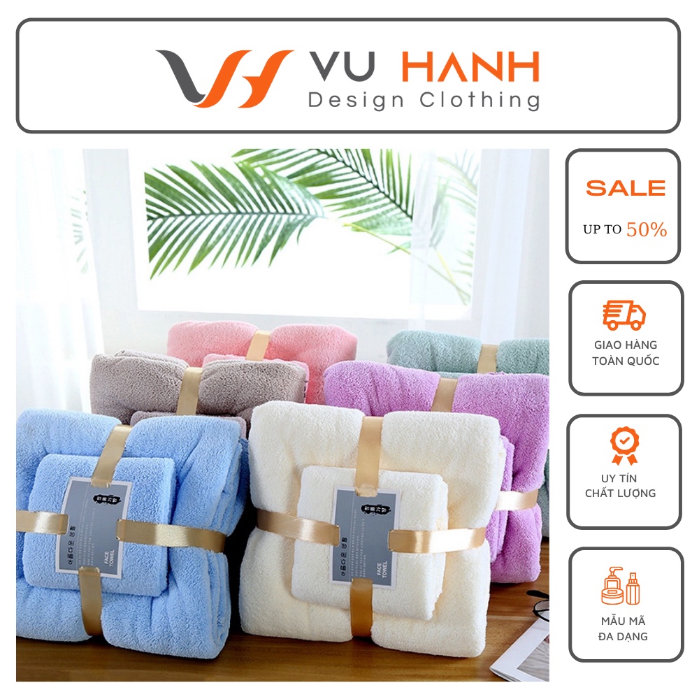 Set 2 khăn tắm lông cừu Hàn Quốc | Shop Vũ Hạnh
