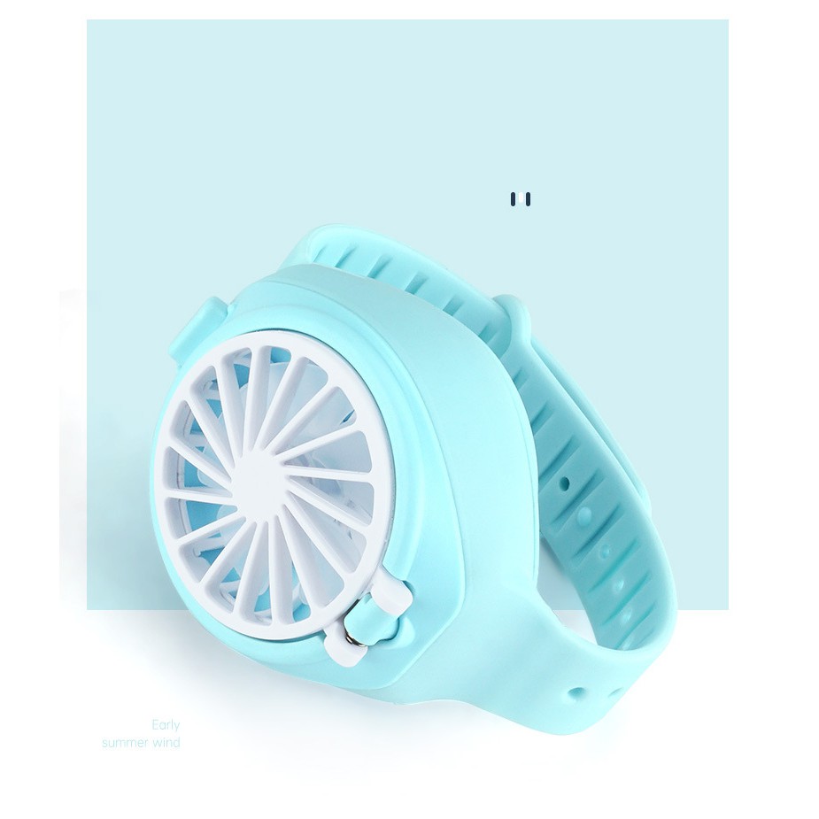Quạt Đeo Tay Mini Tiện Lợi Xua Tan Nóng Mùa Hè, Sạc Usb Không Gây Tiếng Ồn | BigBuy360 - bigbuy360.vn