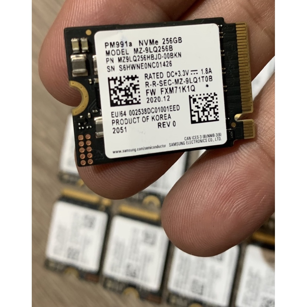 Ổ cứng máy tính SSD Samsung PM991a PCIe Gen3x4 M2 2230 NVMe - 256GB/512GB