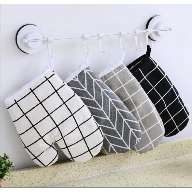 Găng Tay Làm Bánh/ Lò Nướng Nhấc Nồi Chất Liệu Dày Chống Nóng tốt, Bao tay vải chống nóng p191-122 (1 chiếc)