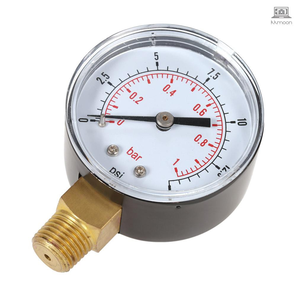 Đồng Hồ Đo Áp Suất Nước 50mm 0~60psi 0~4bar 1 / 4 "Npt
