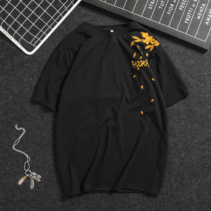Áo Thun Tay Ngắn Thêu Hình Phượng Hoàng Phong Cách Mới Thời Trang Mùa Hè Cho Nam Và Nữ