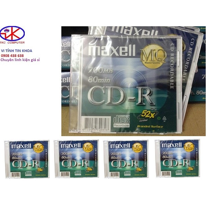 Đĩa trắng CD-R MAXELL HỘP 1 CÁI