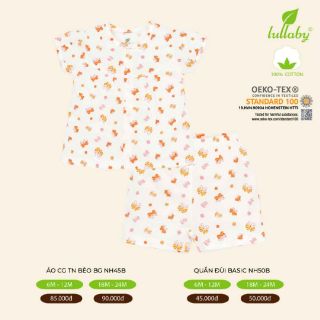 Áo cộc tay Lullaby cài giữa