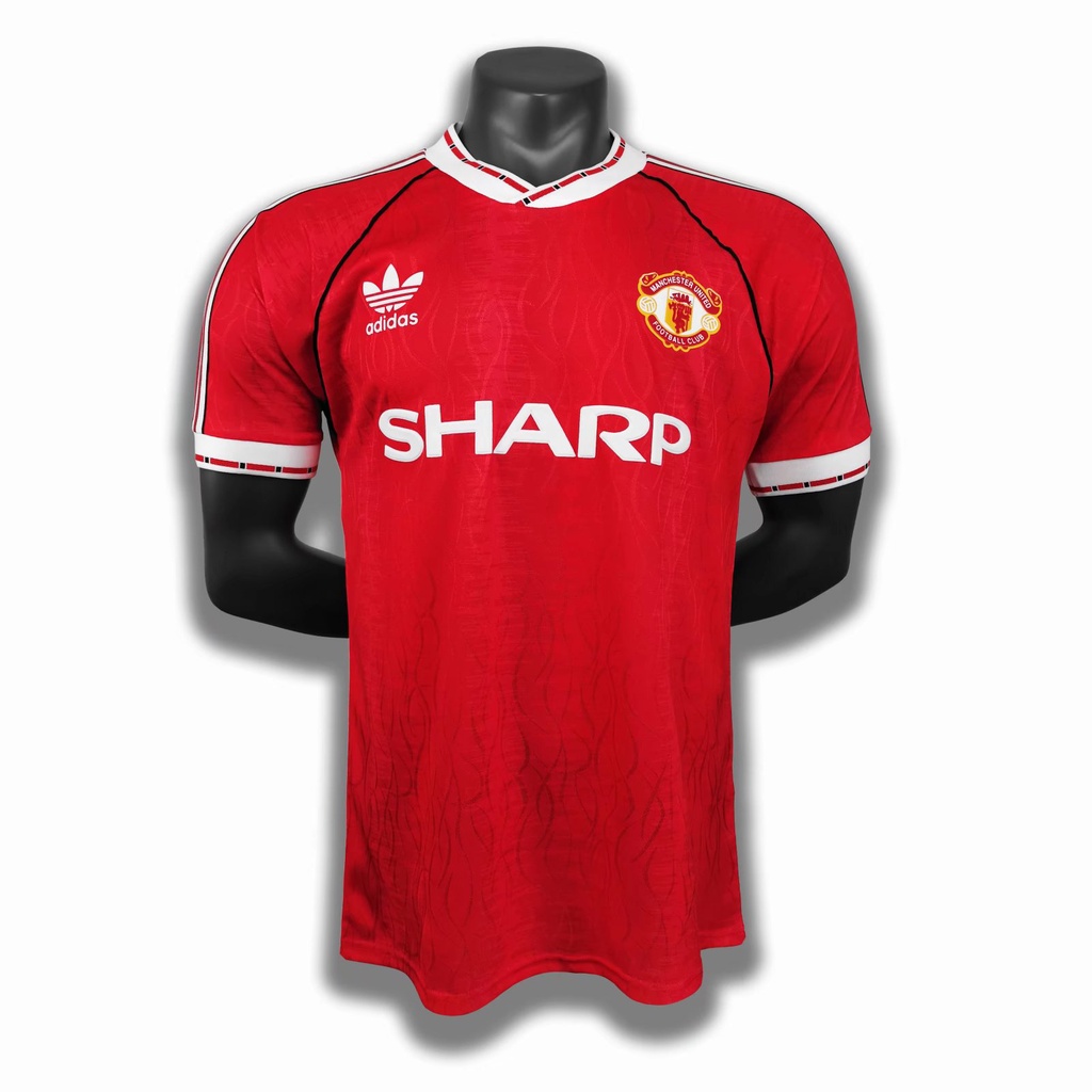 Áo Thun Đá Banh In Tên Thương Hiệu Manchester United 1990-1992