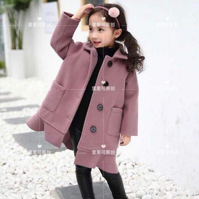 Áo dạ đuôi cá màu hồng đỗ