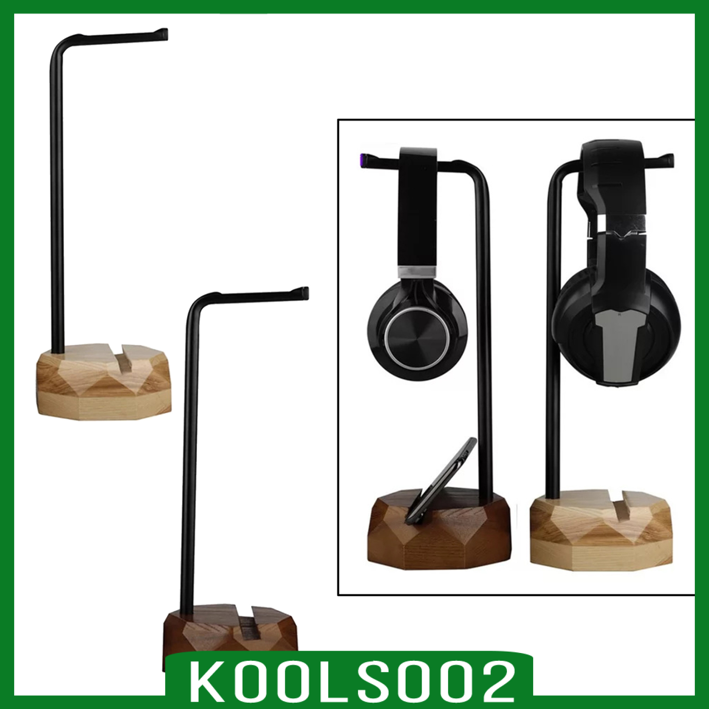 Giá Đỡ Tai Nghe Bằng Gỗ Phong Cách Tối Giản Cho Tai Nghe Gaming Koolsoo2