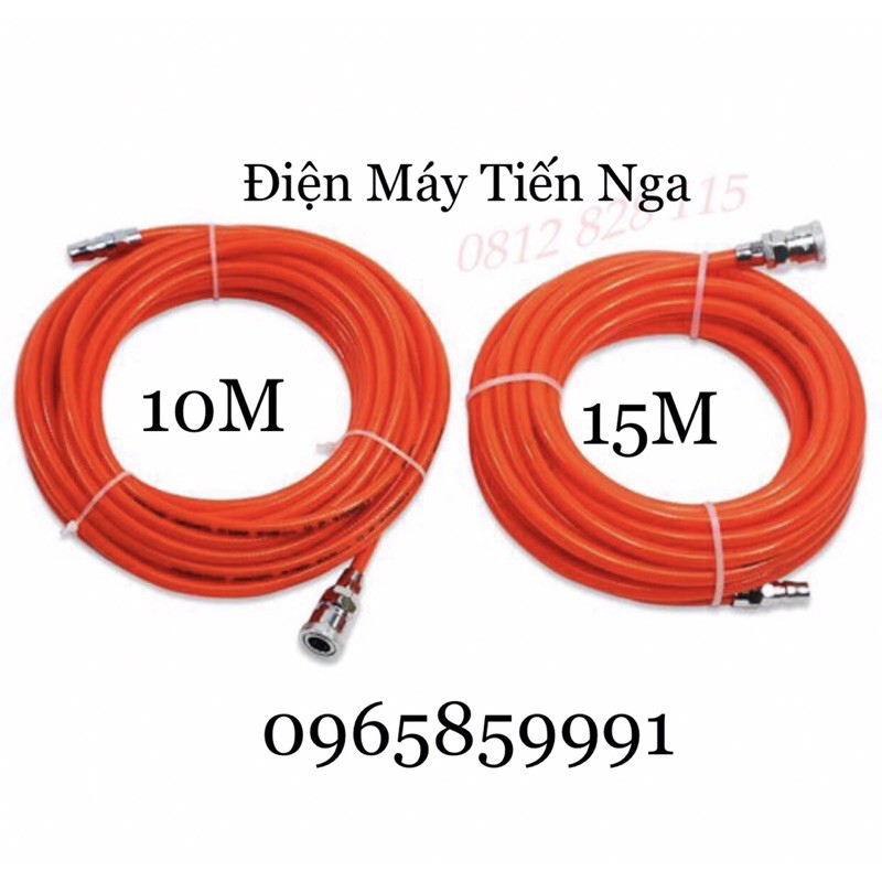 Dây Hơi khí Nén 10M,15M, 20M+ Kèm Đầu Nối Nhanh Cao Cấp