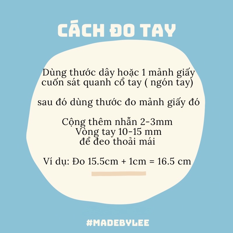 Vòng tay hạt cườm handmade xỏ hạt thủ công nhiều màu MADEBYLEE