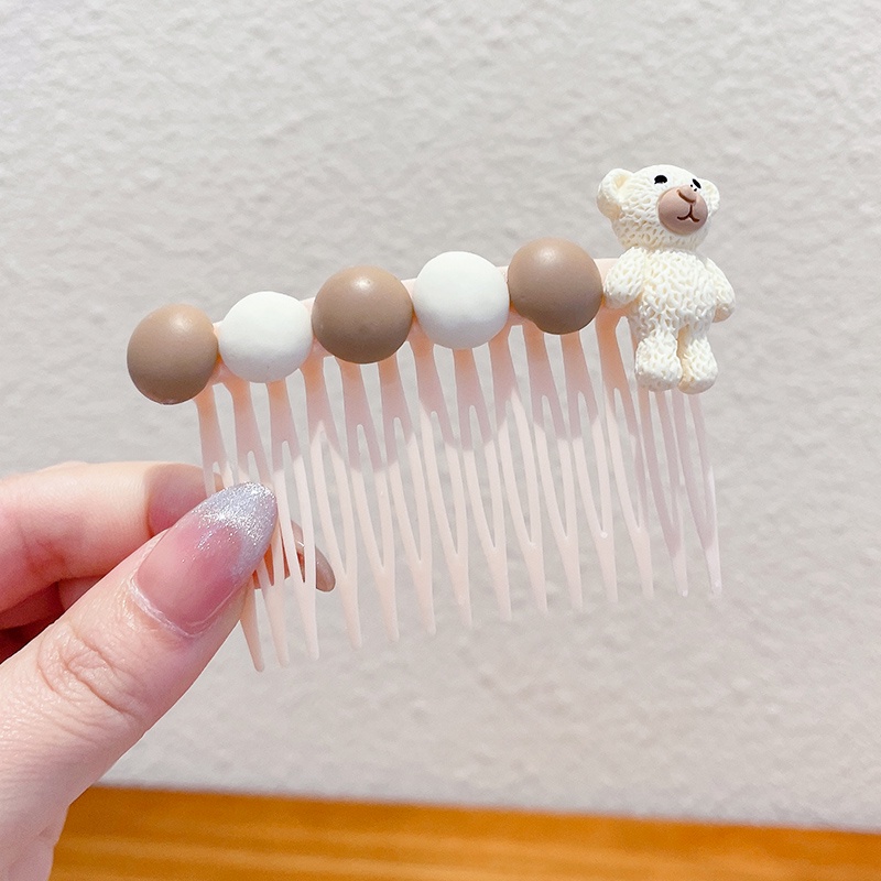 Lược Cài Tóc Màu Sắc Cà Phê Xinh Xắn Cho Bé Gái