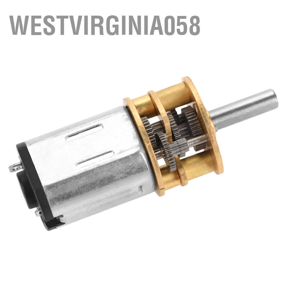 Westvirginia058 Động cơ hộp số DC6V / 12V GA13N20 điện cho mô hình ô tô Robot DIY