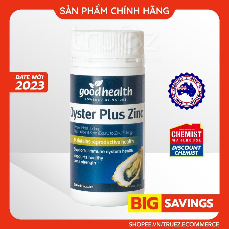 Tinh chất Hàu [ÚC] Goodhealth Oyster Plus Zinc [Chính hãng]