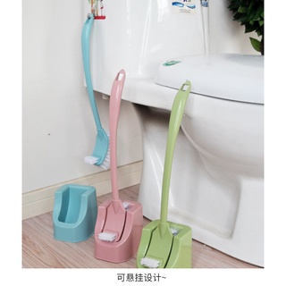 Cây cọ toilet 2 đầu thông minh bàn chải có cán chà rửa sàn nhà tắm bồn cầu có đế đựng