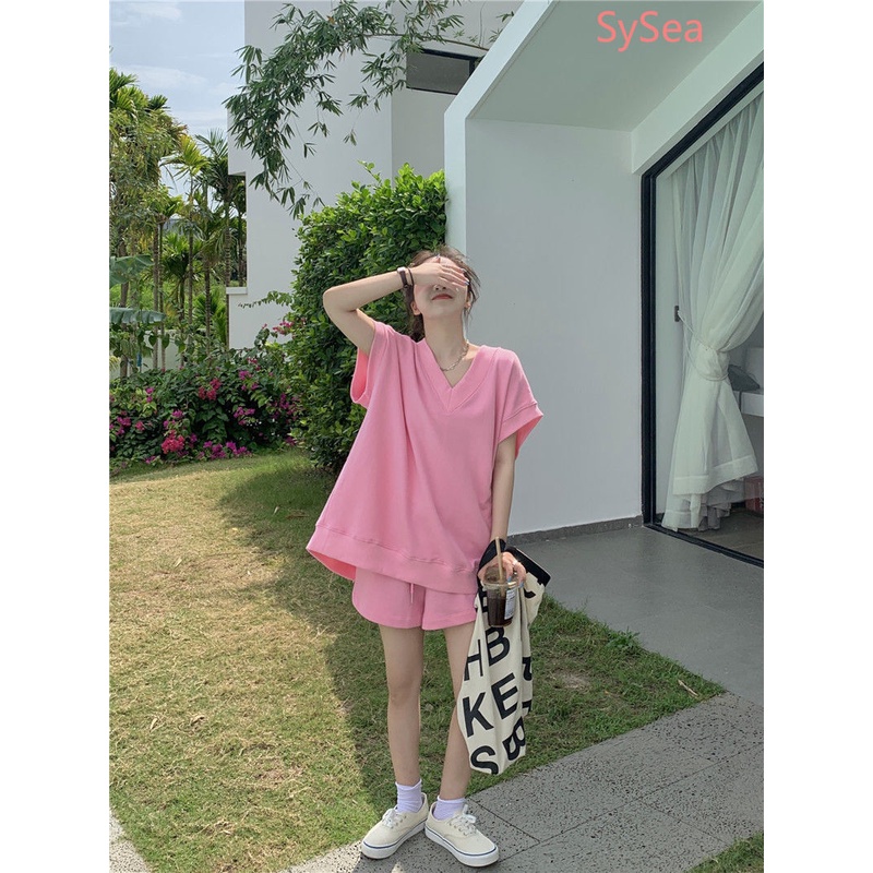 Bộ Đồ Hai Món Màu Sắc Thời Trang Mùa Hè Hàn Quốc Cho Nữ