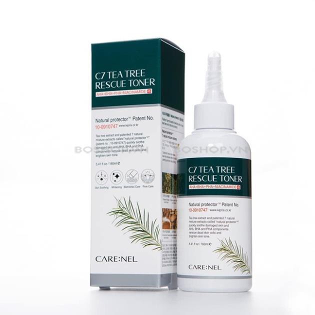 Toner nước hoa hồng dành cho da mụn, da nhạy cảm Care:nel