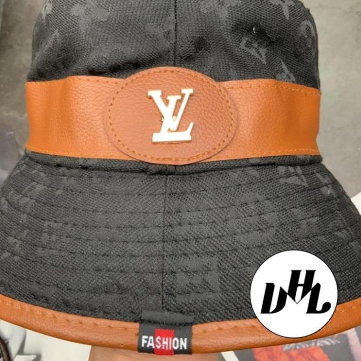 Mũ Bucket Cụp Viền Da Mạc Tròn VL Cao Cấp Thời Trang Unisex Nam Nữ