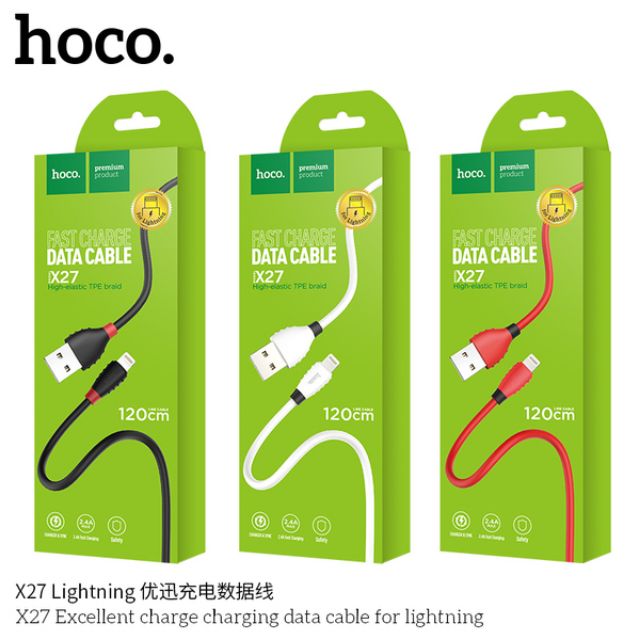 Cáp sạc Hoco X27 Lightning