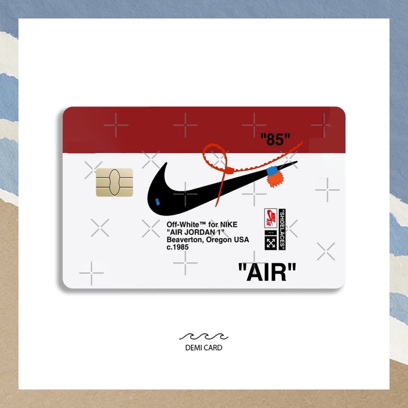Miếng Dán Thẻ ATM, Visa, thẻ xe, thẻ từ, thẻ chung cư)-Nike air