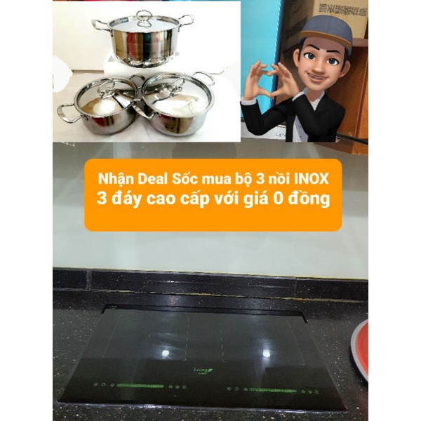 Bếp Từ Đôi nhập khẩu Đức Âm- Dương inverter cao cấp 4800w ( giảm thêm 250k khi nhập mã DUON250)