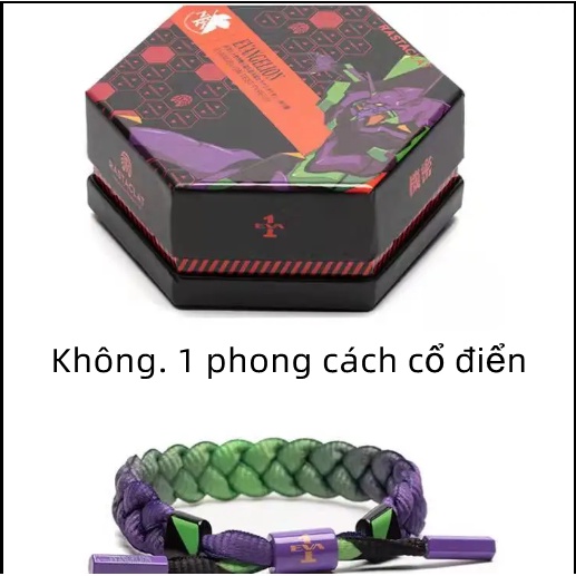 Vòng Tay Dây Giày Neon Genesis Evangelion Phiên Bản Giới Hạn Cổ Điển Cho Nam Và Nữ