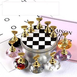 Đế bàn cờ gắn móng mẫu tập vẽ, tập sơn để học và làm nail