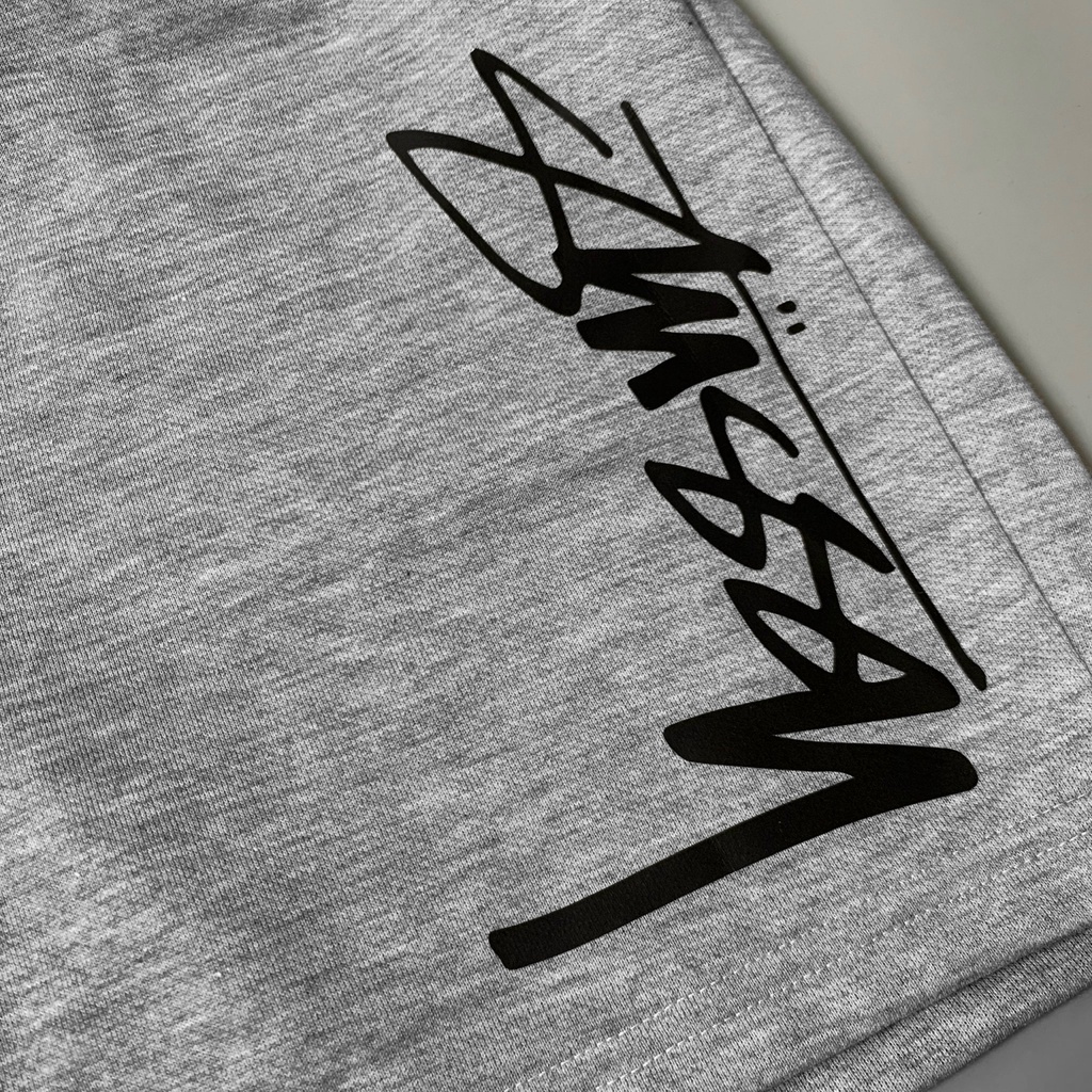 Quần short nỉ cotton Stussy , quần nam nữ unisex , Dwa.Unisex