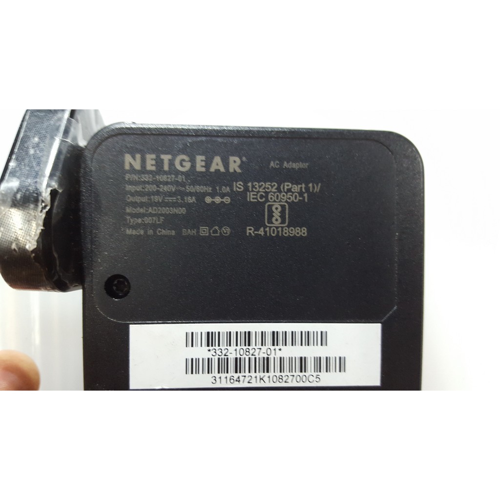 Nguồn Netgear 19v - 3.16A (theo máy-mới 100%)