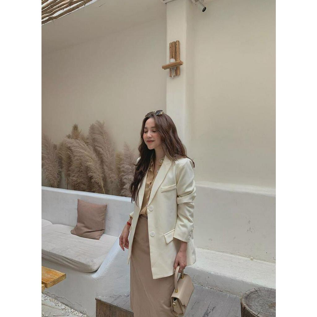 Blazer khuy túi 2 bên pastel AK-8865