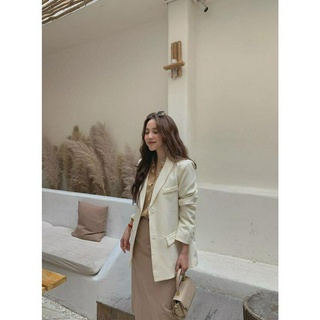 Blazer khuy túi 2 bên pastel AK-8865