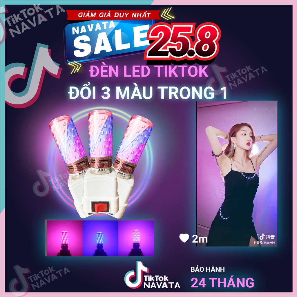 Đèn Led TikTok tùy chỉnh đổi 3 màu trong 1 - đèn chuyên quay TikTok loại tốt nhất Bảo Hành 24 tháng