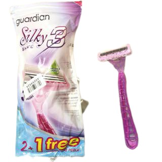 Gói 3 Cây Dao Cạo Body Nữ 3 Lưỡi Guardian Silky