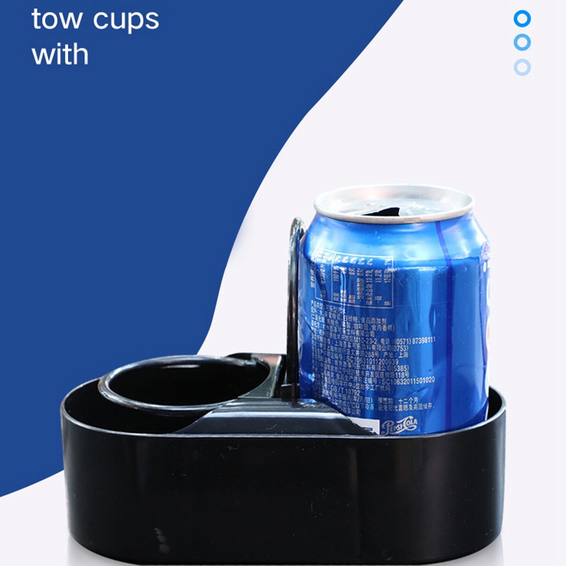 Giá đỡ đồ uống trên ô tô Giá đỡ cốc Di động Đa chức năng hai lỗ Giá đỡ xe chắc chắn cho chai Phụ kiện nội thất ô tô