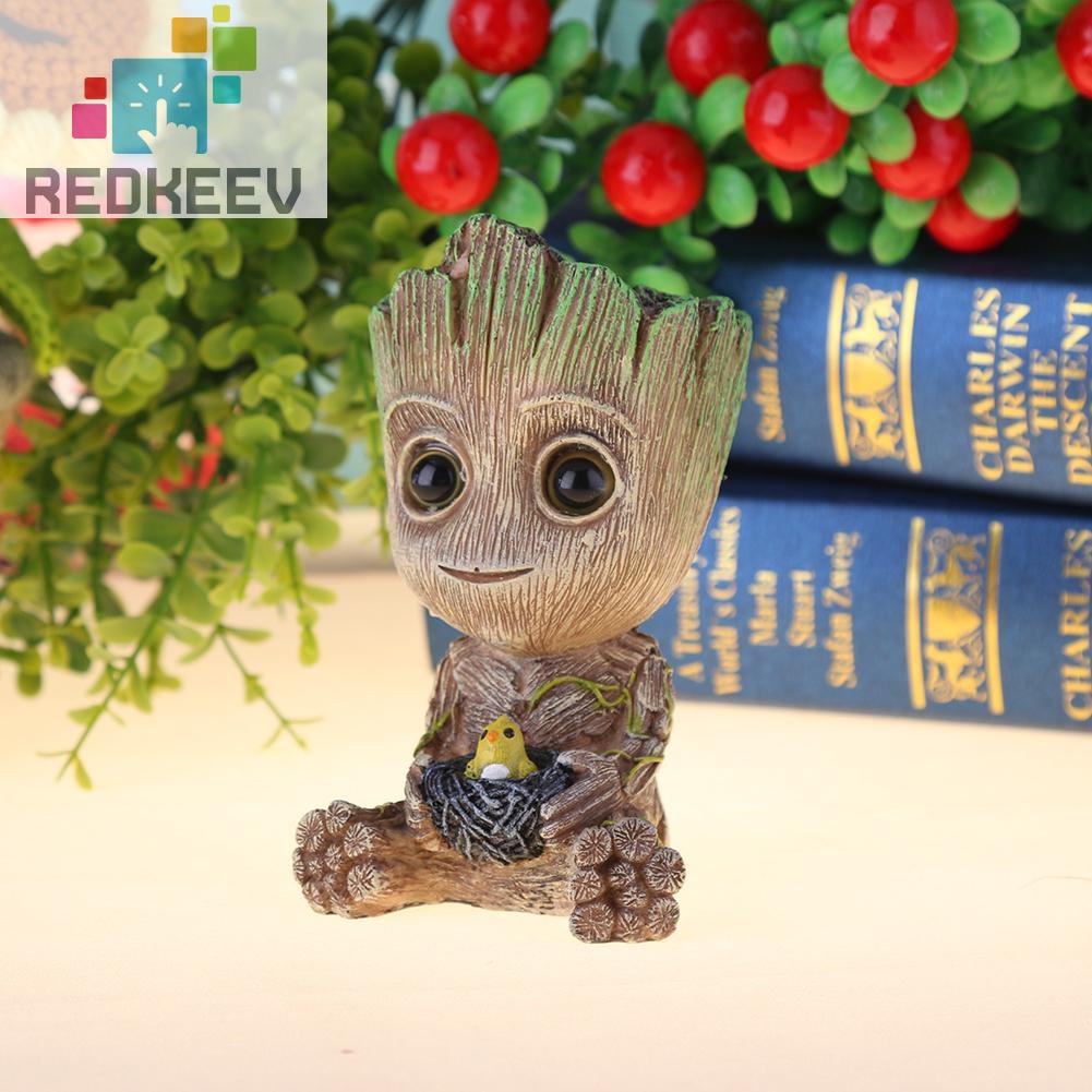 Thiết bị sục khí oxy cho bể cá mini hình người cây dễ thương