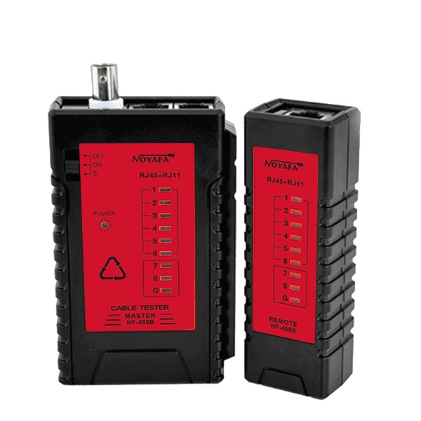 Máy test cáp mạng, đo thông mạng RJ45, RJ11, BNC Noyafa NF 468B- chính hãng