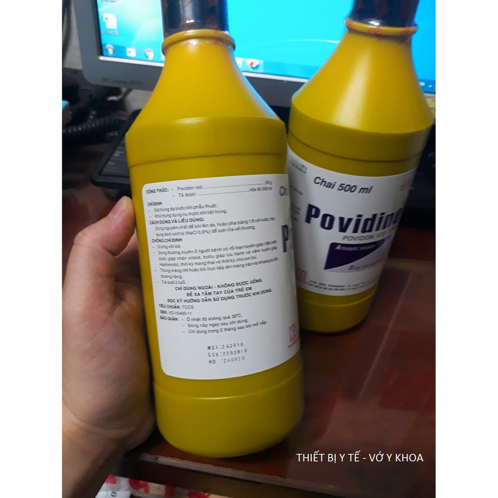 Dung Dịch Sát Khuẩn Povidine 10% chai 500ml