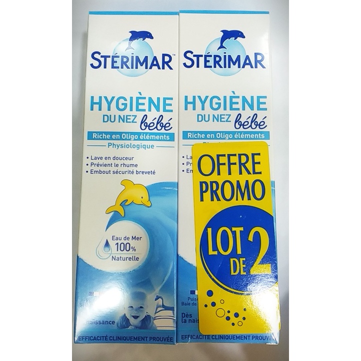 TiniMart-Xịt mũi muối biển Sterimar cá heo 100ml( 3m+)